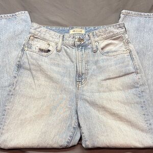 Madewell The Curvy Perfect 90s Vintage High-Rise Light Wash Mom Jeans Size 26